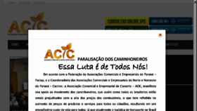 What Acic-cianorte.com.br website looked like in 2018 (5 years ago)