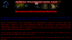 What Alemdaimaginacao.com website looked like in 2018 (5 years ago)