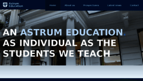 What Astrumeducation.com website looked like in 2018 (7 years ago)