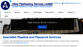 What Alliedpipefreezing.co.uk website looked like in 2018 (5 years ago)