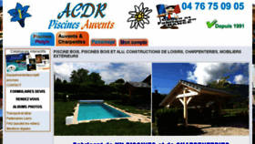 What Acdrpiscine.fr website looked like in 2018 (5 years ago)