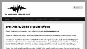 What Audiosoundclips.com website looked like in 2018 (5 years ago)