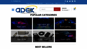 What Apexlighting.com website looked like in 2018 (5 years ago)