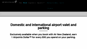 What Airnzparking.co.nz website looked like in 2018 (5 years ago)