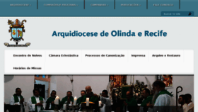 What Arquidioceseolindarecife.org website looked like in 2018 (5 years ago)