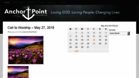 What Anchorpointchurch.net website looked like in 2018 (5 years ago)