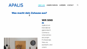 What Apalis.de website looked like in 2018 (5 years ago)