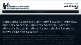 What Alimenty.szczecin.pl website looked like in 2018 (5 years ago)