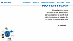 What Autenticar.gob.ar website looked like in 2018 (5 years ago)