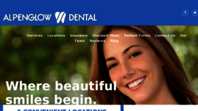 What Alpenglowdentist.com website looked like in 2018 (5 years ago)