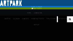 What Artpark.net website looked like in 2018 (5 years ago)