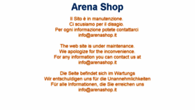 What Arenashop.it website looked like in 2018 (5 years ago)