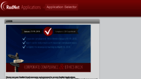 What Applications.radnet.com website looked like in 2018 (5 years ago)
