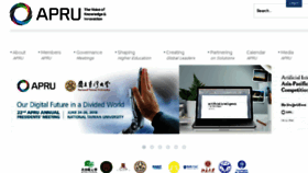 What Apru.org website looked like in 2018 (5 years ago)