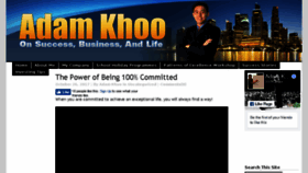 What Adam-khoo.com website looked like in 2018 (5 years ago)
