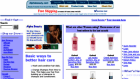 What Alphabeauty.com website looked like in 2018 (5 years ago)