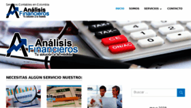 What Analisisfinancieros.org website looked like in 2018 (5 years ago)