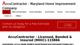 What Accucontractor.com website looked like in 2018 (5 years ago)