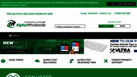 What Alphawholesale.co.uk website looked like in 2018 (5 years ago)