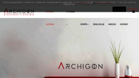 What Archigon.pl website looked like in 2018 (7 years ago)