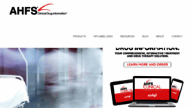 What Ahfsdruginformation.com website looked like in 2018 (5 years ago)
