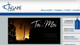 What Agapefrance.org website looked like in 2018 (5 years ago)