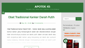 What Apotek45.com website looked like in 2018 (5 years ago)