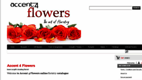 What Accent4flowers.co.nz website looked like in 2018 (5 years ago)