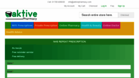 What Aktivepharmacy.co.uk website looked like in 2018 (5 years ago)