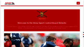What Armysportcontrolboard.org website looked like in 2018 (5 years ago)