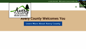 What Averycounty.com website looked like in 2018 (5 years ago)