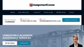 What Assignmentcorner.co.uk website looked like in 2018 (6 years ago)