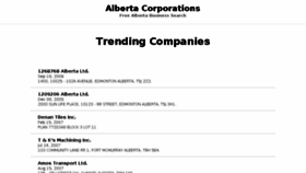 What Albertacorporations.com website looked like in 2018 (5 years ago)