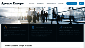 What Agenceeurope.info website looked like in 2018 (5 years ago)
