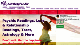 What Astrologypandit.com website looked like in 2018 (5 years ago)