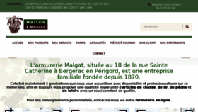 What Armurerie-malgat.com website looked like in 2018 (5 years ago)