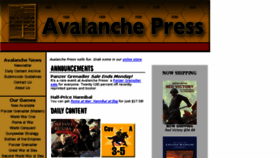What Avalanchepress.com website looked like in 2018 (5 years ago)