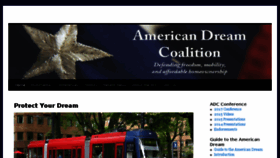 What Americandreamcoalition.org website looked like in 2018 (5 years ago)