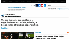 What Artscouncil-ni.org website looked like in 2018 (5 years ago)