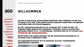 What Aggesellschaft.ch website looked like in 2018 (5 years ago)