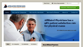 What Affiliatedphysicians.com website looked like in 2018 (5 years ago)