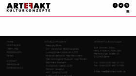 What Artefakt-berlin.de website looked like in 2018 (5 years ago)
