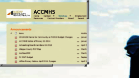 What Accmhs.org website looked like in 2018 (5 years ago)