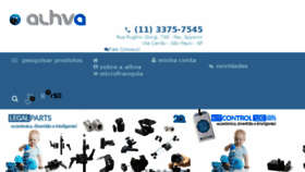 What Alhva.com.br website looked like in 2018 (5 years ago)
