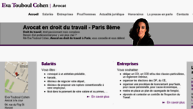 What Avocat-etc.fr website looked like in 2018 (5 years ago)