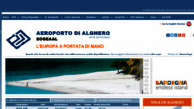 What Aeroportodialghero.it website looked like in 2018 (5 years ago)