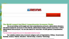 What Allabbreviations.co.in website looked like in 2018 (5 years ago)