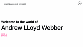 What Andrewlloydwebber.com website looked like in 2018 (5 years ago)