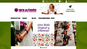 What Airedefiesta.com website looked like in 2018 (5 years ago)
