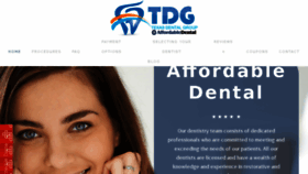 What Affordabledentaltx.com website looked like in 2018 (5 years ago)